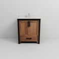 thumbnail image 5 of Ziva 30 in W x 22 in D Rustic Barnwood Bath Vanity, White Quartz Top and Faucet Set, 5 of 8