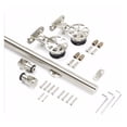thumbnail image 4 of Sliding Barn Door Hardware Kit Stainless Steel Top Mount For Single Doors ,Easy to Carry, 4 of 6