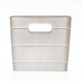 Mainstays Flexible Plastic Closet Storage Bin, Arctic White