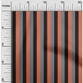 thumbnail image 1 of oneOone Cotton Jersey Dark Peach Fabric Stripes Sewing Craft Projects Fabric Prints By Yard 58 Inch Wide-F6V, 1 of 4