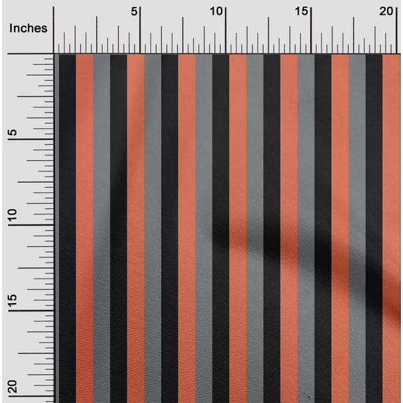 oneOone Cotton Jersey Dark Peach Fabric Stripes Sewing Craft Projects Fabric Prints By Yard 58 Inch Wide-F6V