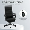 thumbnail image 4 of Vinsetto High-Back Office Chair Linen Computer Desk Chair Black, 4 of 10