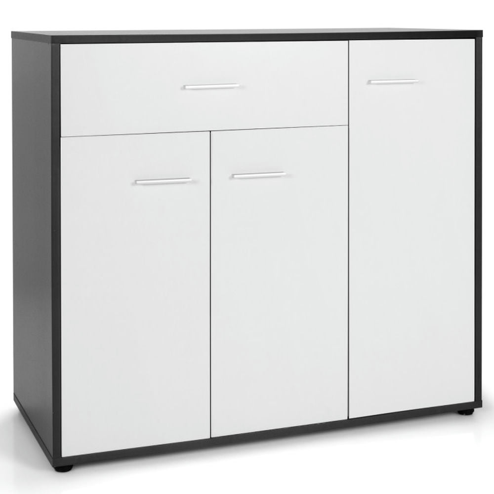 Finihen Kitchen Storage Cabinet, Buffet Sideboard, Buffet Sideboard Storage Cabinet with Spacious Table Top, for Dining Room, Kitchen, Living Room, White Finihen Kitchen Storage Cabinet, Buffet Sideboard, Buffet Sideboard Storage Cabinet with Spacious Table Top, for Dining Room, Kitchen, Living Room, White