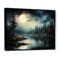 thumbnail image 2 of Designart "Moons Melody In A Magical Forest" Minimalism Floater Framed Wall Decor, 2 of 5