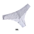 thumbnail image 4 of Qarigey Bragas de tiro bajo, tanga, bragas sin costuras, diseño de encaje, sexy, atractiva, mano de obra fina, elasticidad, ropa de dormir para mujer Ropa interior Gris claro XXL Qarigey AP019044-24, 4 of 6