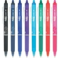 thumbnail image 3 of Pilot FriXion Clicker Retractable Gel Ink Pens, Fine Point, 0.7 mm, Assorted, 8 Count Pouch, 3 of 9