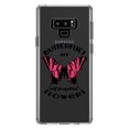 thumbnail image 1 of DistinctInk Clear Shockproof Hybrid Case for Samsung Galaxy Note 9 - TPU Bumper Acrylic Back Tempered Glass Screen Protector - Butterflies are Self Propelled Flowers, 1 of 5
