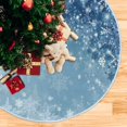 thumbnail image 5 of Coolnut 47.2" Blue Christmas Snowflake Christmas Tree Skirt, Soft Christmas Tree Mat Merry Xmas Tree Skirt Ornaments for Indoor Outdoor Farmhouse Holiday Party Decoration, 5 of 6