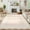Beige, variant on Washable Runner Rug 2x6 Modern Solid Scalloped Kitchen Runner Mat Minimalist Plain Long Runner Rug for Entryway Bedroom Bedside Non Slip Low Pile Boho Accent Solid Runner Rugs for Nursery, Ivory