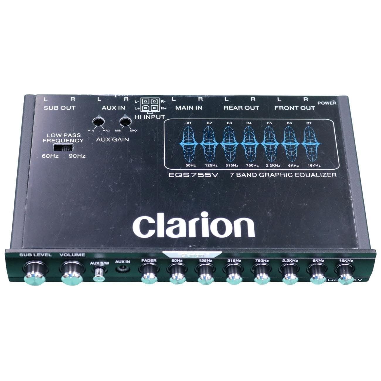 Clarion car graphic equalizer Clarion D7 カセットデッキ