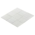 thumbnail image 4 of Modket TDH376MG White Cold Spray Crystal Glass Basketweave Parquet Mosaic Tile Wall Backsplash, 4 of 5