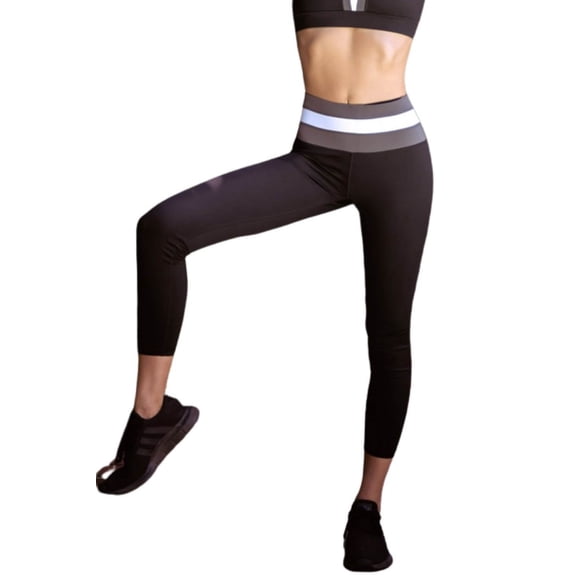 Women's Solid Pocket Activewear Leggings - Modern Simplicity , L