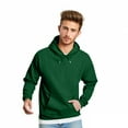 thumbnail image 2 of Men’s Hoodie Classic Red Pullover Sweatshirt Soft Fleece Adjustable Drawstring Hood Kangaroo Pocket Fall Winter Men Clothing,Size S-4XL, 2 of 5