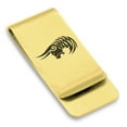 thumbnail image 1 of Stainless Steel Tribal Taurus Zodiac (Bull) Classic Slim Money Clip Credit Card Holder, 1 of 2