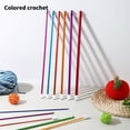 thumbnail image 4 of 11Pcs Tunisian Crochet Hook Needle For Blanket Sweater Scarf Bag Hat 27cm Long Aluminum Afghan Knitting Needle 2mm-8mm, 4 of 8