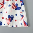 thumbnail image 5 of Bouanq 4th of july baby girl outfits Stripe Dress Independence Day Outfits Kids Patriotic Clothes July 4th Toddler Girls Stripe Dress 1- 6 Years, 5 of 7