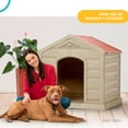 thumbnail image 3 of Casa Para Perro Grande Mediano Plastico Termica Resistente rojo 6.49 pulg Pido Todo CPRRO1-T, 3 of 6