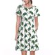 thumbnail image 1 of Easygdp Watercolor Turtle para Vestido Transpirable de Mujer, Vestido Suelto de Manga Corta con Pliegues y Bolsillos para el Verano, 1 of 6