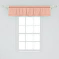 thumbnail image 2 of Ambesonne East Window Valance, Half Circles Scale Motif, 54" X 12", Orange White, 2 of 3