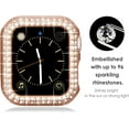 thumbnail image 2 of 2-Pack Crystal Diamond Bling Cases Compatible for Apple Watch Cases Series 8 41mm Series 7, Niyattn Protective Bumper for iWatch Series 8 41mm Series 7 (41mm, Rose Gold/Clear), 2 of 7