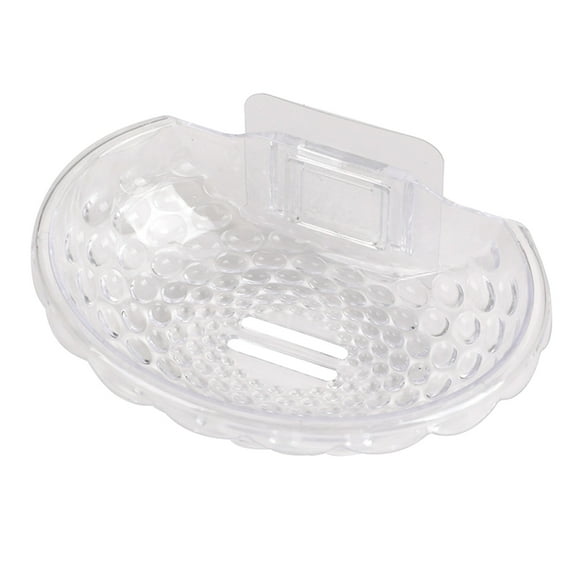 UNTERING Soap Boxes Soap Rack Wall Mounted Soap Holder for Shower Adhesive Acrylic Sponge Soap Dish Drilling Bathroom Accessories