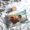 thumbnail image 5 of Honeii Cloud Guinea Pig Print Pillow Cases,Plush Throw Pillow Covers,Decorative Pillowcase for Sofa, Couch, Living Room-20"x30", 5 of 6