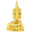thumbnail image 4 of Fyearfly Rueda de oración giratoria de energía Solar, Rueda de oración giratoria de energía Solar Budista tibetana tibetana para decoración de Interiores de automóviles, 4 of 5
