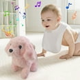 thumbnail image 4 of Pink Golden Retriever Companion - Walking Electronic Plush with Motorized Sound & Light Interactive Pet Toy, 4 of 5