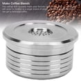 thumbnail image 5 of Suodoka Reusable Coffee Capsule Pod Fit for Delta Q Machines, Stainless Steel Refillable Coffee Filter Kit with Spoon and Brush, Eco-Friendly Espresso Pod 1.4 x 0.8 inches / 35.2 x 20.5 mm, 5 of 9