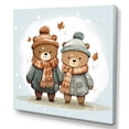 thumbnail image 2 of Designart "Winter Bear Charm for Nursery I" People Wall Art - Farmhouse Brown Nursery Teddy Bear Entryway Wall Art Print, 2 of 6