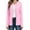 Pink, variant on Women's Long Sleeve Button Down Crew Neck Classic Sweater Knit Cardigan, S Black
