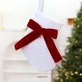 thumbnail image 3 of Mini Christmas Stocking Ornaments Small Velvet Christmas Socks with Bow Xmas Tree Hanging Decor for Holiday Party Home Fireplace Mantel Decoration, Set of 1 Miniature Stocking, 7.5 X 5.9 In, 3 of 8