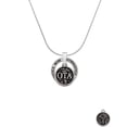 thumbnail image 2 of Delight Jewelry Silvertone Occupational Therapist Caduceus Seal - OTA Gymnastics Mom Ring Charm Necklace, 18", 2 of 4