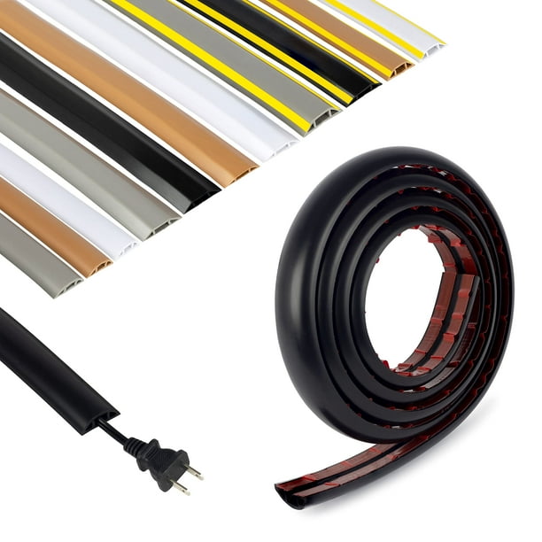 Rubber Bond Cord Cover Floor Cable Protector Strong Self Adhesive