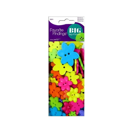 Blumenthal Big Bag of Buttons 3.5oz Flowers