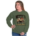 thumbnail image 4 of Vintage Cartoon Betty's Motorcycles Women Crewneck Sweatshirt Brisco Brands S, 4 of 5