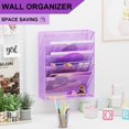 thumbnail image 2 of Organizador de archivos de pared GDINDINFAN de metal de 6 niveles color morado, 2 of 7
