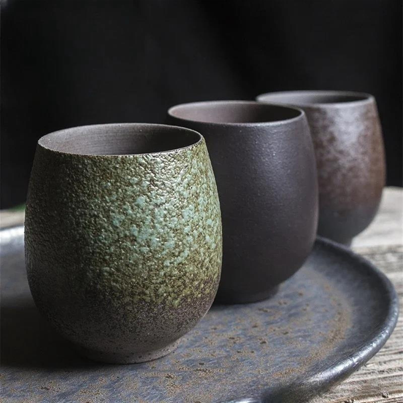 Kung Fu Tea Set Master Cup Large Retro Ceramic Tea Cup Coarse Pottery Coffee Mug Espresso Coffee Cup