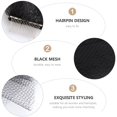 thumbnail image 4 of Vintage Bridal Veil Fluffy Multi-layer Mesh Halloween Cosplay Veil Black, 4 of 5