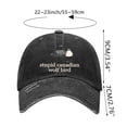 thumbnail image 3 of Stupid Wolf Bird Men Women Hat Baseball Cap, Stupid Wolf Bird Funny Humor Men Women Hat, 3 of 6
