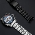 thumbnail image 5 of Correa de acero inoxidable para reloj Casio Edifice serie metal light wave EQW-M710DB reloj de acero refinado con boca de arco de 22 mm, 5 of 5
