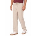 thumbnail image 2 of RICHCOIN Men's Pants Elastic Waist Drawstring Casual Trouser Lightweight Straight-Legs Loose Beach Pants with Pockets, 2 of 7