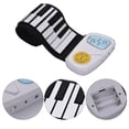 thumbnail image 3 of Portable 49-key Silicon Electronic Keyboard Roll-up Piano Built-in Speaker, 3 of 3