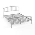 thumbnail image 2 of Gymax Queen Size Metal Bed Frame Platform Headboard & Footboard W/Storage Sliver, 2 of 9