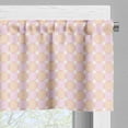thumbnail image 3 of Ambesonne Circle Valance Pack of 2, Blush Tones Oval Geometric, 54"X18", Pale Peach Multicolor, 3 of 5