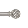 thumbnail image 1 of HOMETRENDS TWISTED CAGE 1" DRAPERY ROD SET 42-120" NICKEL, 1 of 2