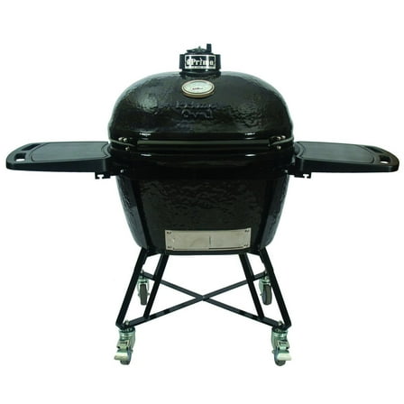 Primo XL Oval Ceramic Charcoal All-In-One Kamado Grill Head on Wheeled Cradle