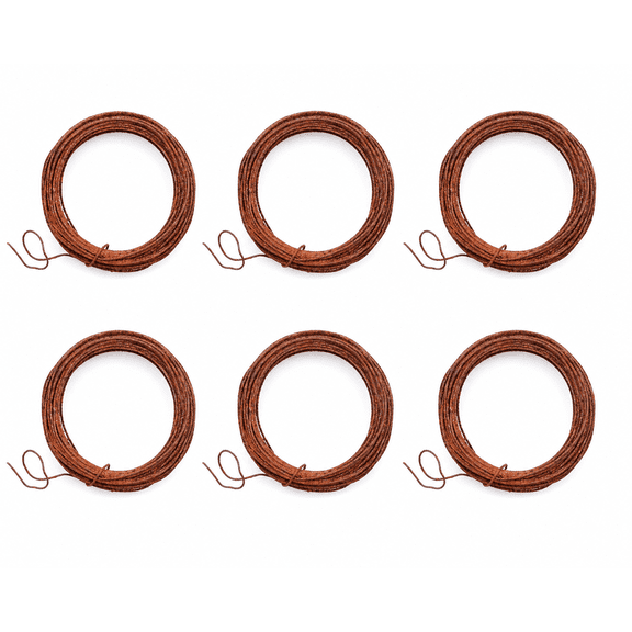 Factory Direct Craft 180 Total Feet of 22 Gauge Rusty Tin Wire for Primitive Crafting and Creating