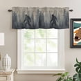 thumbnail image 2 of Misty Forest Kitchen Valances for Windows, Pine Trees Gray Foggy Vintage Rustic Bathroom Window Valances 60x18 Inch Rod Pocket Window Treatments Valance Curtains for Living Room Bedroom Decor, 2 of 9