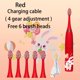 thumbnail image 1 of Cepillo de dientes eléctrico para niños, dibujos animados, con cabezal de repuesto, ultrasónico, IPX7, resistente al agua, recargable, sónico, 1 of 6